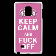 Coque Samsung Galaxy Note Edge Keep Calm Fuck Off Rose