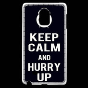 Coque Samsung Galaxy Note Edge Keep Calm Hurry up Noir