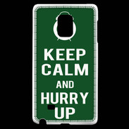 Coque Samsung Galaxy Note Edge Keep Calm Hurry up Vert