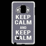 Coque Samsung Galaxy Note Edge Keep Calm Gris