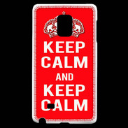Coque Samsung Galaxy Note Edge Keep Calm Rouge