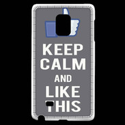 Coque Samsung Galaxy Note Edge Keep Calm Like This Gris