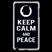 Coque Samsung Galaxy Note Edge Keep Calm Peace Noir