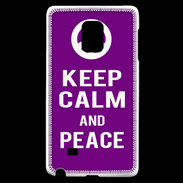 Coque Samsung Galaxy Note Edge Keep Calm Peace Violet