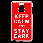 Coque Samsung Galaxy Note Edge Keep Calm Stay dark Rouge