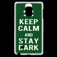 Coque Samsung Galaxy Note Edge Keep Calm Stay dark Vert