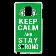 Coque Samsung Galaxy Note Edge Keep Calm Stay strong Vert