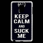 Coque Samsung Galaxy Note Edge Keep Calm Suck me Noir