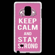 Coque Samsung Galaxy Note Edge Keep Calm Stay strong Rose