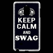 Coque Samsung Galaxy Note Edge Keep Calm Swag Noir