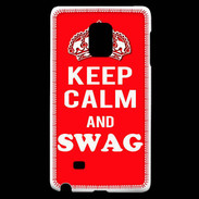 Coque Samsung Galaxy Note Edge Keep Calm Swag Rouge