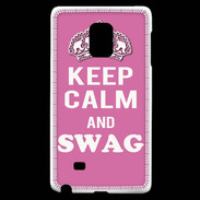 Coque Samsung Galaxy Note Edge Keep Calm Swag Rose