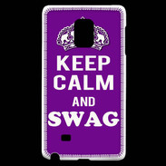 Coque Samsung Galaxy Note Edge Keep Calm Swag Violet