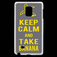 Coque Samsung Galaxy Note Edge Keep Calm Take Banana Gris