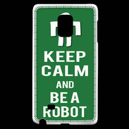 Coque Samsung Galaxy Note Edge Keep Calm Be a Robot Vert