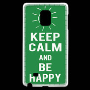 Coque Samsung Galaxy Note Edge Keep Calm Be Happy Vert