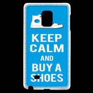 Coque Samsung Galaxy Note Edge Keep Calm Buy Shoes Cyan 