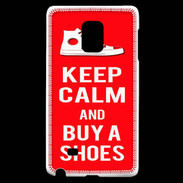 Coque Samsung Galaxy Note Edge Keep Calm Buy Shoes Rouge