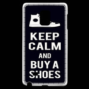 Coque Samsung Galaxy Note Edge Keep Calm Buy Shoes Noir