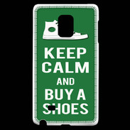Coque Samsung Galaxy Note Edge Keep Calm Buy Shoes Vert