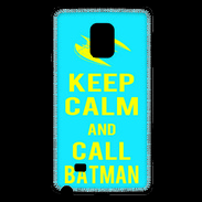Coque Samsung Galaxy Note Edge Keep Calm Batman Cyan