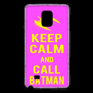 Coque Samsung Galaxy Note Edge Keep Calm Call Batman Rose