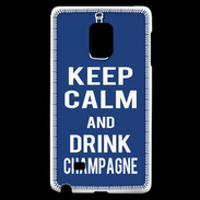 Coque Samsung Galaxy Note Edge Keep Calm Drink Champagne Bleu