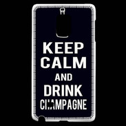 Coque Samsung Galaxy Note Edge Keep Calm Drink champagne Noir