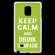 Coque Samsung Galaxy Note Edge Keep Calm Drink champagne Vert pomme