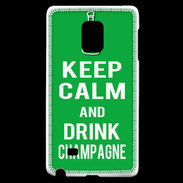 Coque Samsung Galaxy Note Edge Keep Calm Drink champagne Vert
