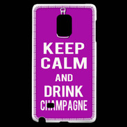 Coque Samsung Galaxy Note Edge Keep Calm Drink champagne Violet