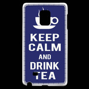 Coque Samsung Galaxy Note Edge Keep Calm Drink Tea Bleu