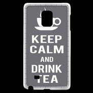 Coque Samsung Galaxy Note Edge Keep Calm Drink Tea Gris