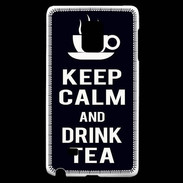 Coque Samsung Galaxy Note Edge Keep Calm Drink Tea Noir