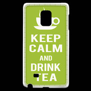 Coque Samsung Galaxy Note Edge Keep Calm Drink Tea Vert pomme
