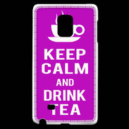 Coque Samsung Galaxy Note Edge Keep Calm Drink Tea Violet
