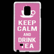 Coque Samsung Galaxy Note Edge Keep Calm Drink Tea Rose