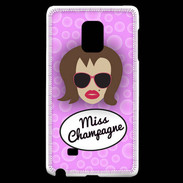 Coque Samsung Galaxy Note Edge Miss Champagne Chatain