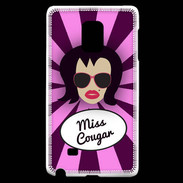 Coque Samsung Galaxy Note Edge Miss Cougar Brune