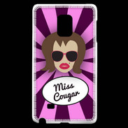 Coque Samsung Galaxy Note Edge Miss Cougar Chatain