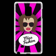 Coque Samsung Galaxy Note Edge Miss Fashion Chatain