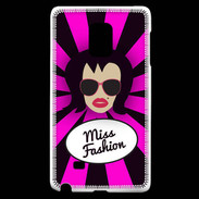Coque Samsung Galaxy Note Edge Miss Fashion Brune