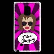 Coque Samsung Galaxy Note Edge Miss Shopping Chatain