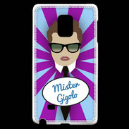 Coque Samsung Galaxy Note Edge Mister Gigolo Chatain
