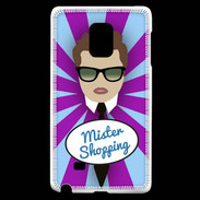 Coque Samsung Galaxy Note Edge Mister Shopping Chatain