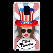 Coque Samsung Galaxy Note Edge Miss USA Chatain