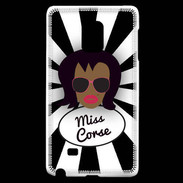Coque Samsung Galaxy Note Edge Miss Corse Black