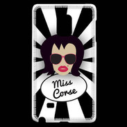 Coque Samsung Galaxy Note Edge Miss Corse Brune