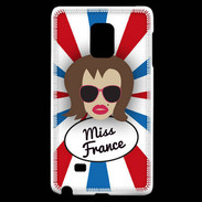 Coque Samsung Galaxy Note Edge Miss France Chatain