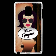 Coque Samsung Galaxy Note Edge Miss Guyane Brune